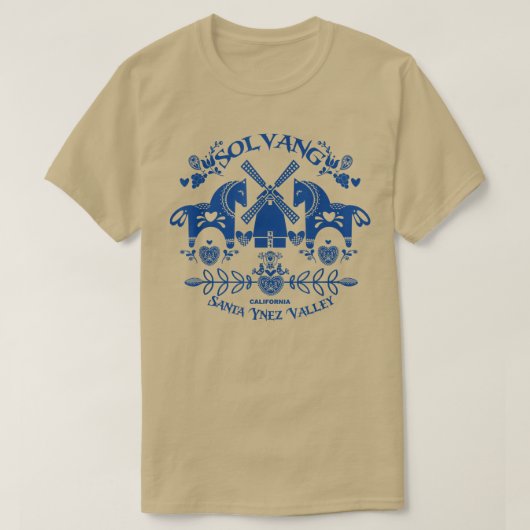 Solvang California Dänisches Dorf Santa Ynez T-Shirt (Design vorne)