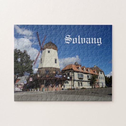Solvang California Danish Windmill Puzzle (Horizontal)