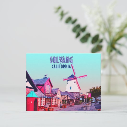 Solvang Danish Downtown California Flat Card (Stehend Vorderseite)