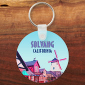 Solvang Danish Downtown Kalifornien Vintag Schlüsselanhänger (Vorderseite)