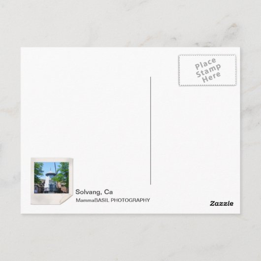 Solvang Windmill Postcard! Postkarte (Rückseite)