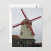 Solvang Windmill Postkarte (Vorne/Hinten)