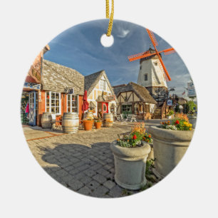 Solvang Windmühlen-Ansicht Keramikornament