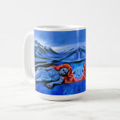 "Sólvátra" - Flamme unter Eis Kaffeetasse (Vorderseite Links)