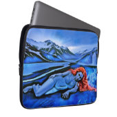 "Sólvátra" - Flamme unter Eis Laptopschutzhülle (Vorne Rechts)