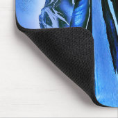 "Sólvátra" - Flamme unter Eis Mousepad (Ecke)