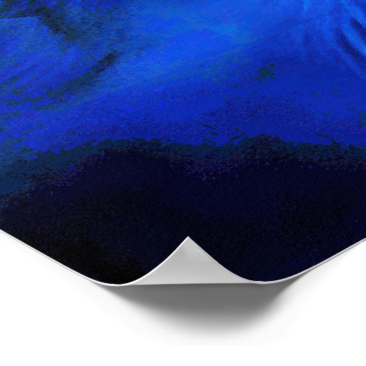 "Sólvátra" - Flamme unter Eis Poster (Ecke)