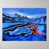 "Sólvátra" - Flamme unter Eis Poster (Vorne)