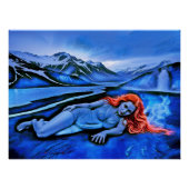 "Sólvátra" - Flamme unter Eis Poster (Vorderseite)