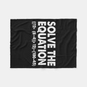 Solve The Equation Funny Math Teacher 67 Meme Six Fleecedecke (Vorderseite (Horizontal))