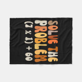 Solve The Problem 67 Funny Math Meme Six Seven For Fleecedecke (Vorderseite (Horizontal))