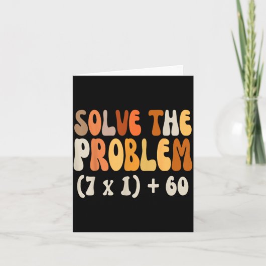 Solve The Problem 67 Funny Math Meme Six Seven For Karte (Vorderseite)