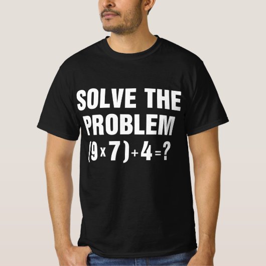 Solve The Problem 67 Meme Math Teacher Gen Alpha T-Shirt (Vorderseite)