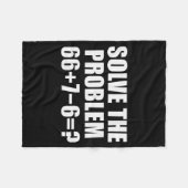 Solve The Problem 67 Meme Six Seven Elementary Mat Fleecedecke (Vorderseite (Horizontal))