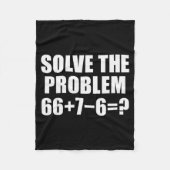 Solve The Problem 67 Meme Six Seven Elementary Mat Fleecedecke (Vorderseite)