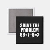 Solve The Problem 67 Meme Six Seven Elementary Mat Magnet (Vorderseite/Rückseite)