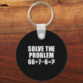Solve The Problem 67 Meme Six Seven Elementary Mat Schlüsselanhänger (Vorderseite)