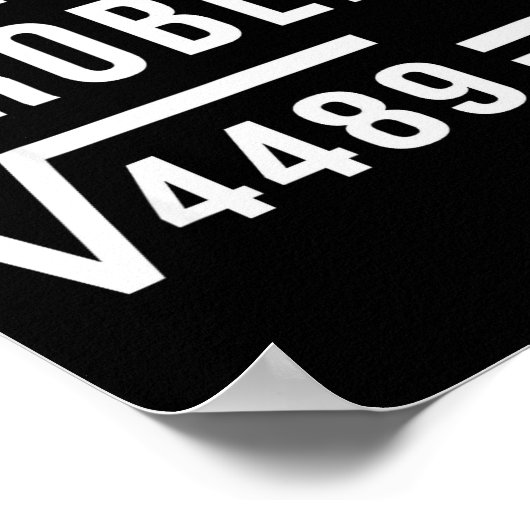 Solve The Problem 67 Six Seven Square Root 4489 Sl Poster (Ecke)