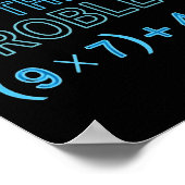Solve The Problem Do The Math 67 Meme Funny Teache Poster (Ecke)