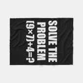 Solve The Problem Funny 67 Meme Brainrot Math Teac Fleecedecke (Vorderseite (Horizontal))