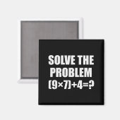 Solve The Problem Funny 67 Meme Brainrot Math Teac Magnet (Vorderseite/Rückseite)