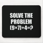 Solve The Problem Funny 67 Meme Brainrot Math Teac Mousepad (Vorne)