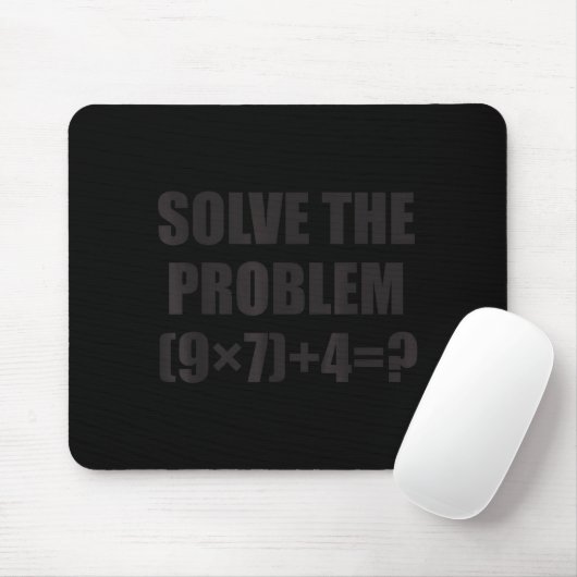 Solve The Problem Funny 67 Meme Brainrot Math Teac Mousepad (Mit Mouse)