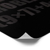 Solve The Problem Funny 67 Meme Brainrot Math Teac Poster (Ecke)