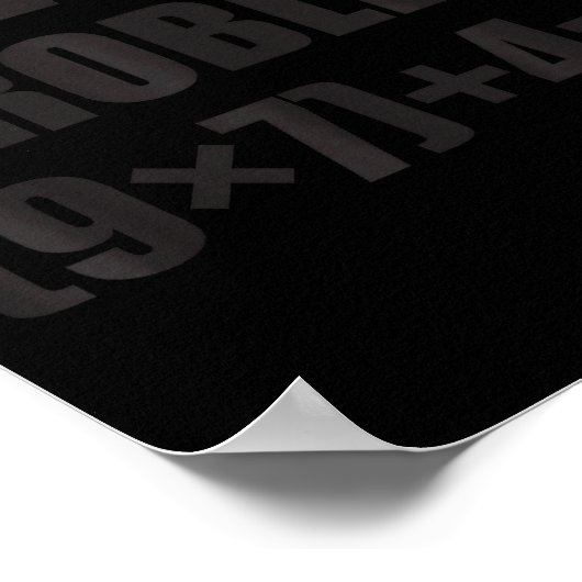 Solve The Problem Funny 67 Meme Brainrot Math Teac Poster (Ecke)