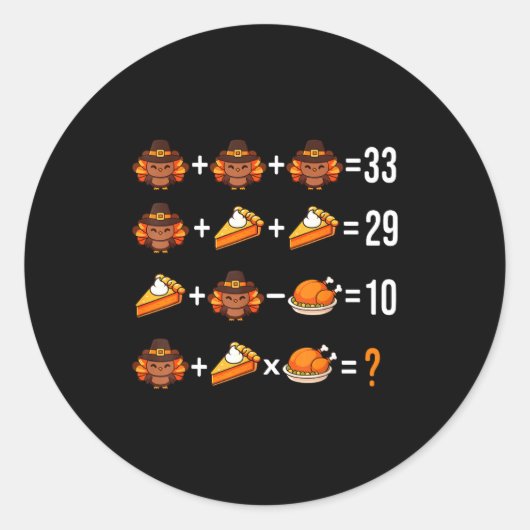 Solve The Problem Funny 67 Meme Brainrot Math Teac Runder Aufkleber (Vorderseite)