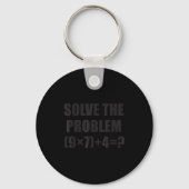 Solve The Problem Funny 67 Meme Brainrot Math Teac Schlüsselanhänger (Vorderseite)