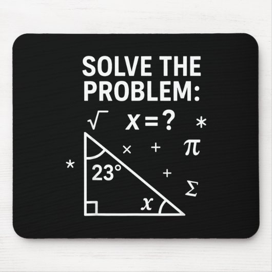 Solve The Problem Funny Math 67 Meme Teacher Stude Mousepad (Vorne)