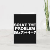 Solve The Problem Math 67 Meme 6 7 Costume Kids Bo Karte (Vorderseite)