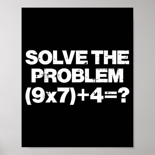 Solve The Problem Math 67 Meme 6 7 Costume Kids Bo Poster (Vorne)