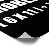 Solve The Problem Math Teacher Joke 67 Funny Six S Poster (Ecke)