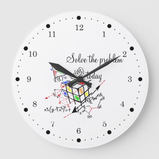 Solve the problem today große wanduhr (Vorderseite)