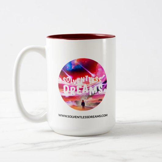 Solventless Träume - Tee-Tasse Zweifarbige Tasse (Links)