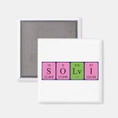 Sölvi-Periodenmagnet Magnet (Vorderseite/Rückseite)