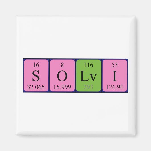 Sölvi-Periodenmagnet Magnet (Vorne)