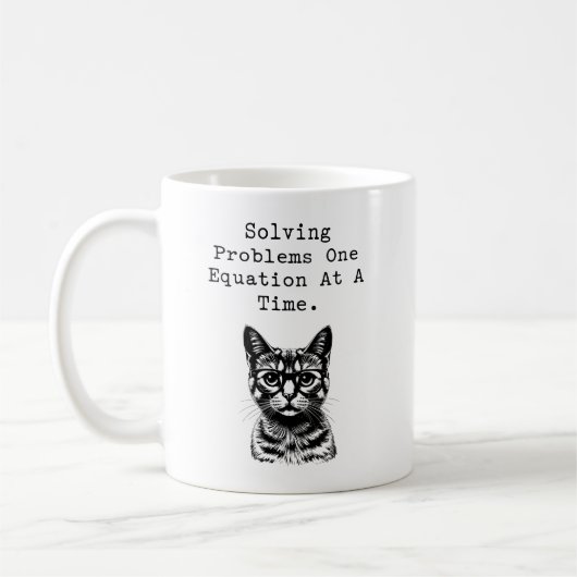 Solving Problems One Equation at a Time Kaffeetasse (Links)