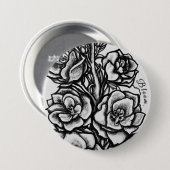 Solwhimsy Bloom Pin Collection 1 Button (Vorne & Hinten)