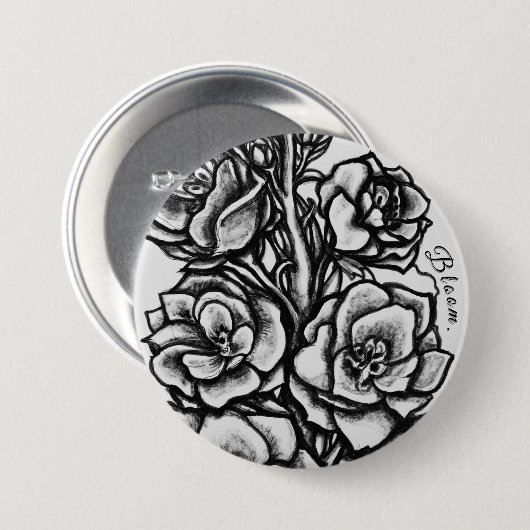 Solwhimsy Bloom Pin Collection 1 Button (Vorne & Hinten)