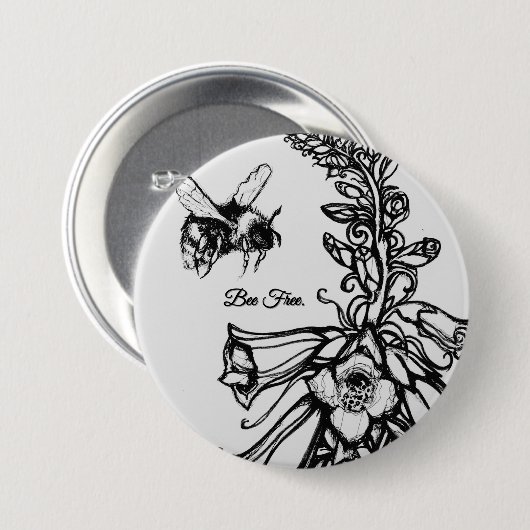 Solwhimsy For the Bees Collection 1 Button (Vorne & Hinten)
