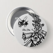 Solwhimsy Für die Bienen Sammlung 1 Button (Vorne & Hinten)