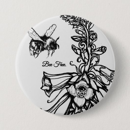 Solwhimsy Für die Bienen Sammlung 1 Button (Vorderseite)