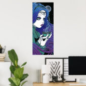 "Soma" Celestial Moon Ritual Fee Poster (Heimbüro)