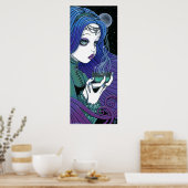 "Soma" Celestial Moon Ritual Fee Poster (Küche)