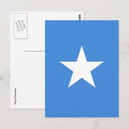 Somalaflagge Postkarte (Vorne/Hinten)