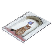 Somali Cat in Alcove Old World Scene Notizblock (Linke Seite)