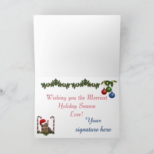 Somali Cats Weihnachten (Innenseite)